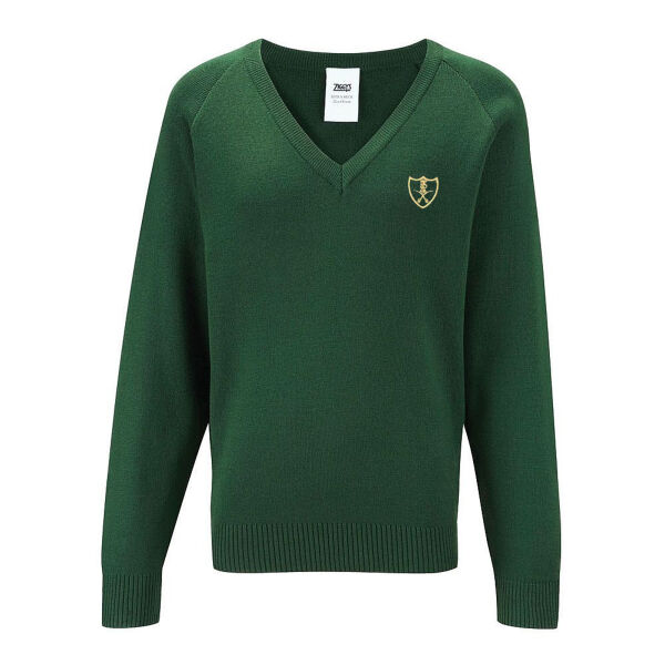 Powick Primary knitted v neck sweater Thumbnail